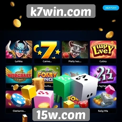 Variedade de jogos oferecidos em k7win